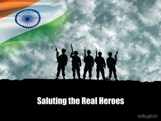 Soldiers flag saluting real hero - a group of soldiers free wallpaper