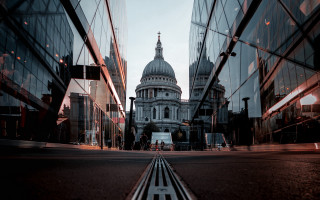 City reflection tiltshift neoism wren - a city street free wallpaper for desktop