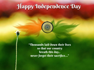Happy independence day card flower - bapu free wallpaper for desktop