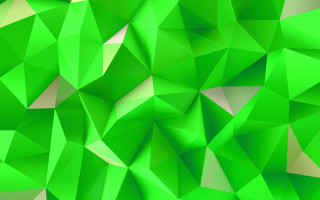 Abstract green low poly triangles - green center free wallpaper for desktop