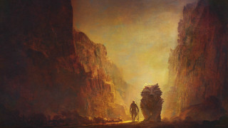Canyon giant creature man fire - a canyon free wallpaper