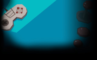 Video game controller shadow blue - a shadow of a person free wallpaper