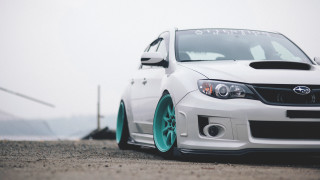 White car green rim road - andrew law free wallpaper for desktop