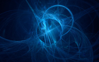 Blue abstract magic circle glowing - arcane free wallpaper for desktop