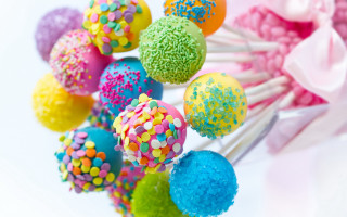 Cake pops sprinkles bow pop - sprinkle free wallpaper