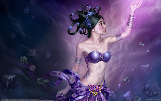 Purple woman fantasy art chen - fantasy artwork free wallpaper