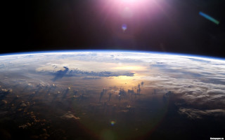 Sunshine earth space shuttle city - space shuttle free wallpaper