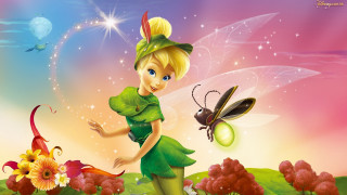 Fairy bug flower butterfly pink - free 3d render wallpaper