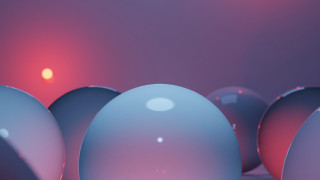 Eggs raytraced shiny beachball moon - a group of eggs free wallpaper
