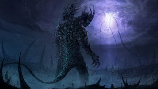 Eldritch forest creature moonlight purple - eldritch free wallpaper