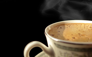 Coffee steam 3d render photorealism - a saucer free wallpaper