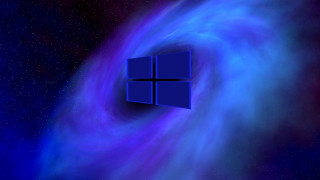 Blue space star aurora city - eden box free wallpaper