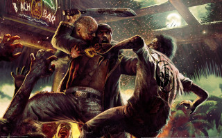 Man zombies knife room dead - a group of zombies free wallpaper