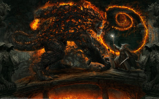 Demon battle fire pit flaming - elden ring free wallpaper