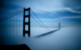 Golden gate bridge foggy san - a foggy day free wallpaper