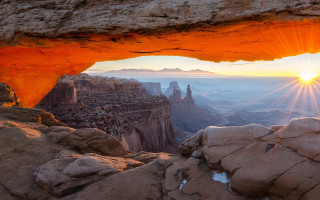 Canyon sunset rock formation matte - a view of a canyon free wallpaper