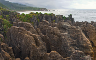 Rocky cliff water nature landscape - a rocky cliff free wallpaper