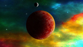 Red planet space stars blue - a red planet free wallpaper