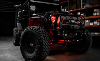 Large jeep red light cobra - free cars wallpaper