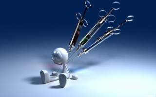 Person holding medical instruments small - airbrush free wallpaper