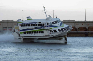 Ferry boat river dock bridge - a river next free wallpaper