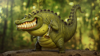 Toy dinosaur bell open mouth - a bell free wallpaper