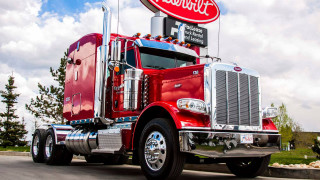 Red truck budweiser cloudy day - bessie wheeler free wallpaper