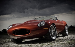 Red sports car cobra lightning - a red sports car free wallpaper