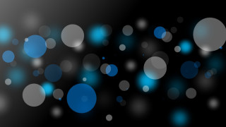 Black blue background bokeh lights - circle of light free wallpaper