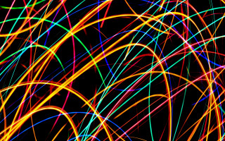 Colorful lines neon abstract art - abstract free wallpaper for desktop
