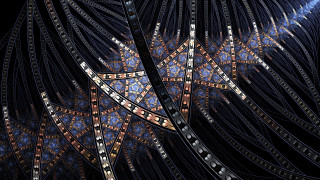 Star shape detailed center fractals - center free wallpaper