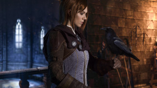 Medieval woman crow armor dove - cosplay free wallpaper for desktop