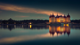 Mystical lakecastle urban tiltshift berndfasching - top of a lake next free wallpaper