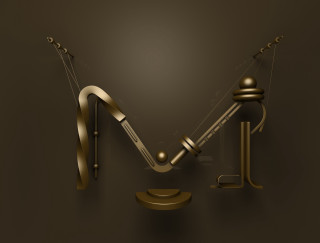Mechanical pendulum sculture kinetic art - mechanical free wallpaper