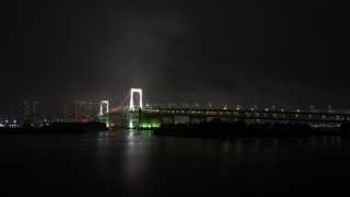 Night lit bridge cityscape skyscraper - aya goda free wallpaper for desktop