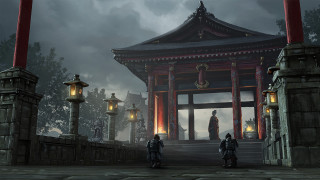 Cloacked bridge shrine torii pagoda - league of legends concept art free wallpaper for desktop