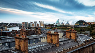 City skyline bridge building beach - andrew geddes free wallpaper for desktop
