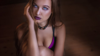 Carla wyzgala blue eyes choker - carla wyzgala free wallpaper