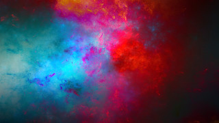 Colorful plane clouds abstract space - nebula free wallpaper