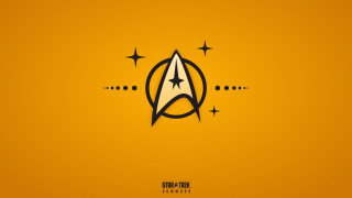 Star trek logo yellow stars - a star trek logo free wallpaper
