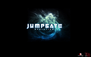 Dark background jumpgate evolution blue - avgust černigoj free wallpaper