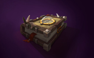 Chest magnifyingglass scissors holography 3dmodel - a magnifying glass free wallpaper