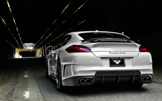 White car tunnel night lights 2 - a tunnel free wallpaper