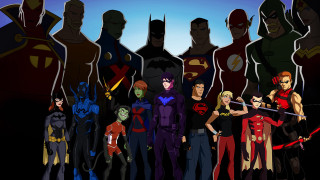 Superheroes swords standing line group - a group of superheros free wallpaper for desktop