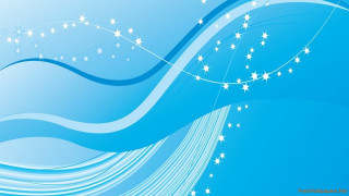 Blue background stars lines wave - free anime wallpaper for desktop
