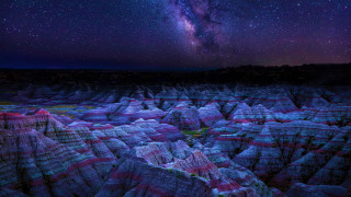 Starry sky mountains northern lights - a night sky free wallpaper