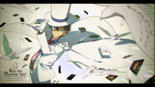 Man hat suit papers flying - paper free wallpaper