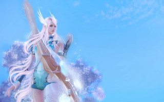 Woman sword blue sky fantasy - elysium free wallpaper for desktop