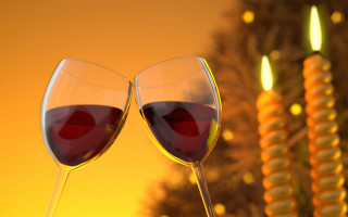 Two glasses red wine yellow - bálint kiss free wallpaper for desktop