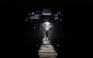 Night sky crescent moon earth - eric de kolb free wallpaper